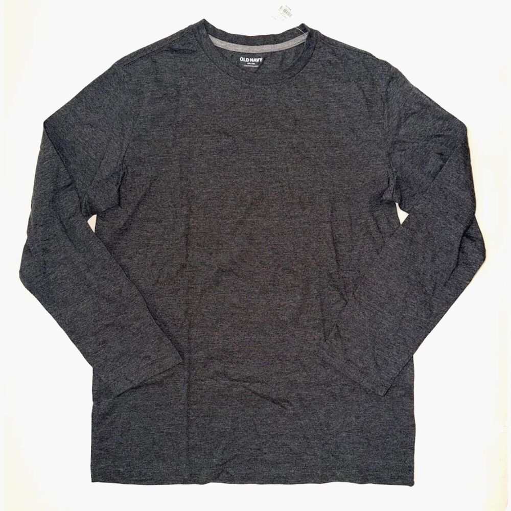 NEW Old Navy Boys Softest long sleeve T-Shirt XXL 18 tee top charcoal black gray